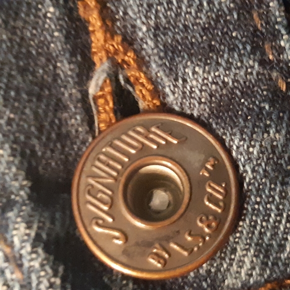 Signature levi strauss & CO slim straight mens jeans Size 36 - Picture 12 of 16